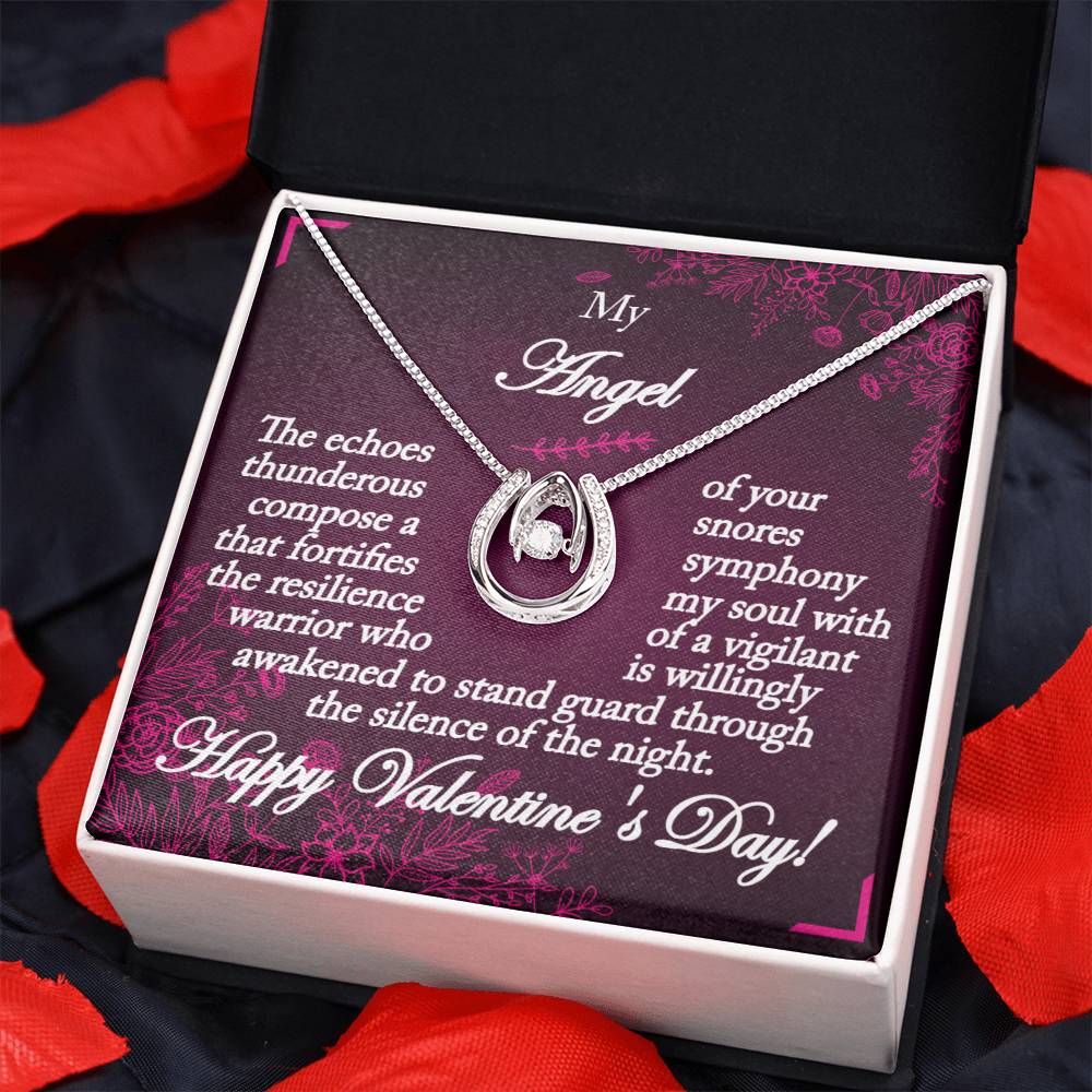 To My Wife- Your Thunderous Snores - Lucky In Love Necklace